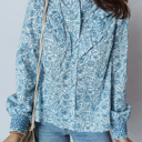  Love Kuza - Blue Garden Charm Blouse