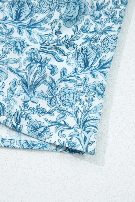 Love Kuza - Blue Garden Charm Blouse