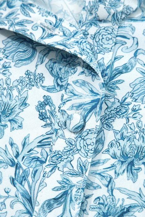 Love Kuza - Blue Garden Charm Blouse