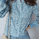  Love Kuza - Blue Garden Charm Blouse