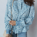  Love Kuza - Blue Garden Charm Blouse