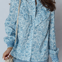  Love Kuza - Blue Garden Charm Blouse