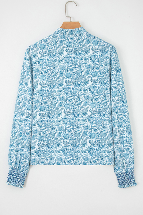 Love Kuza - Blue Garden Charm Blouse