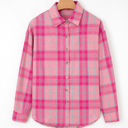  Love Kuza - Pink Meadow Plaid Shirt