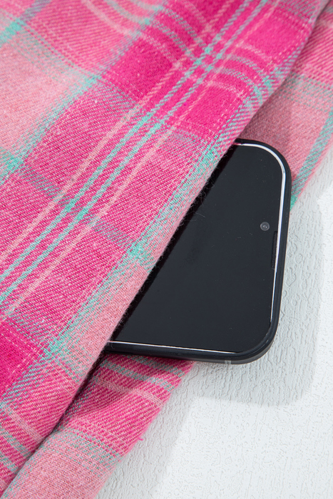 Love Kuza - Pink Meadow Plaid Shirt