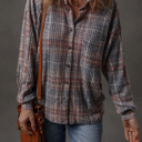  Love Kuza - Autumn Haze Textured Plaid Shirt