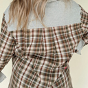  Love Kuza - Harvest Haze Patchwork Plaid Shirt