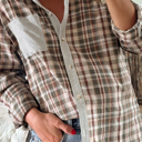  Love Kuza - Harvest Haze Patchwork Plaid Shirt