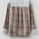  Love Kuza - Harvest Haze Patchwork Plaid Shirt