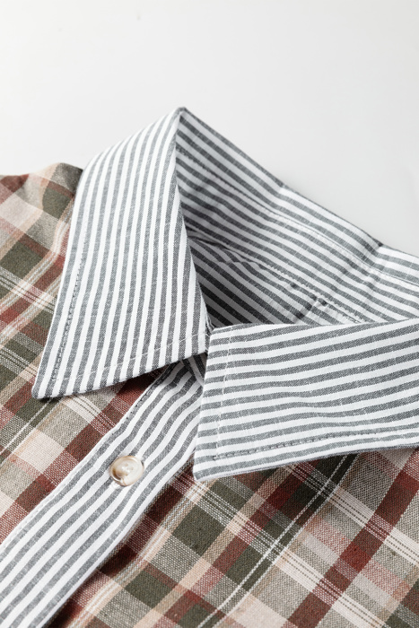 Love Kuza - Harvest Haze Patchwork Plaid Shirt