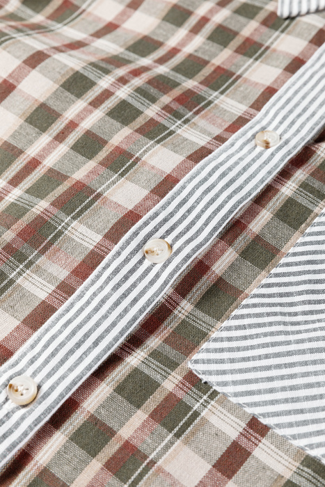 Love Kuza - Harvest Haze Patchwork Plaid Shirt