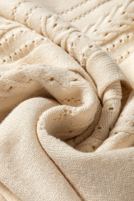 Love Kuza - Ivory Glow Cable Cardigan