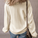  Love Kuza - Ivory Glow Cable Cardigan