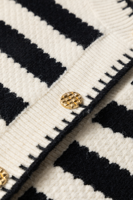 Love Kuza - Golden Stripes Charm Cardigan