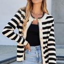  Love Kuza - Golden Stripes Charm Cardigan