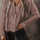  Love Kuza - Mocha Drift Knit Cardigan