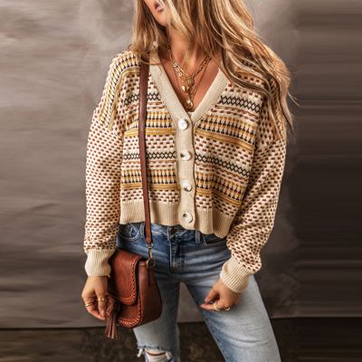 Love Kuza - Golden Meadow Retro Cardigan