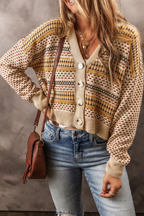 Love Kuza - Golden Meadow Retro Cardigan
