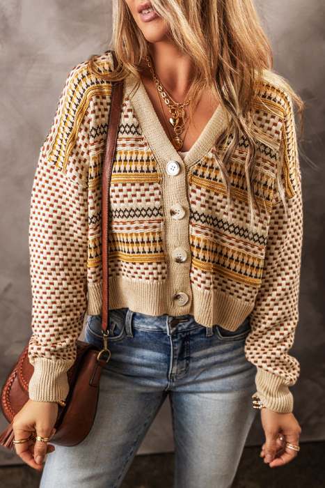 Love Kuza - Golden Meadow Retro Cardigan