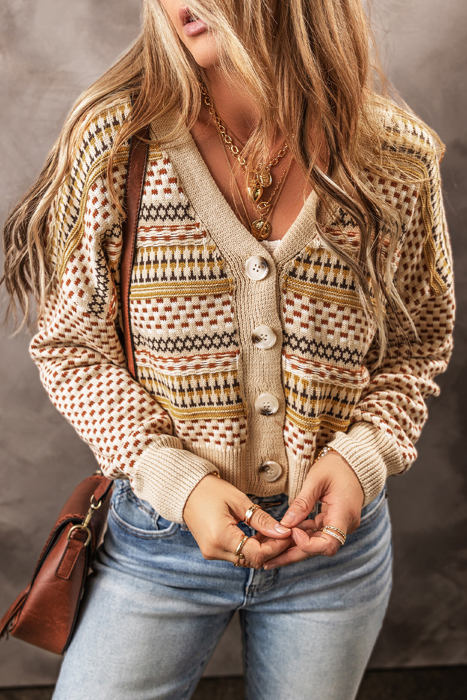 Love Kuza - Golden Meadow Retro Cardigan