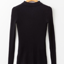  Love Kuza - Timeless Noir Ribbed Knit Cardigan