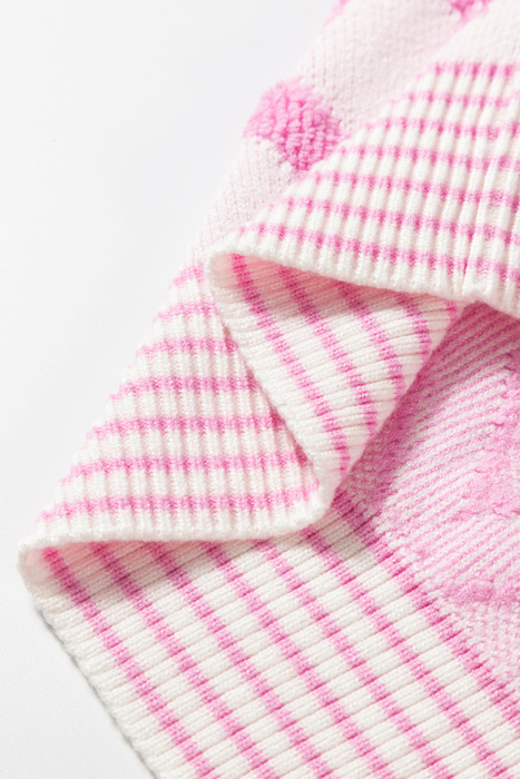 Love Kuza - Cotton Candy Lattice Cardigan