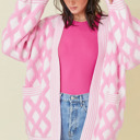  Love Kuza - Cotton Candy Lattice Cardigan