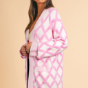  Love Kuza - Cotton Candy Lattice Cardigan