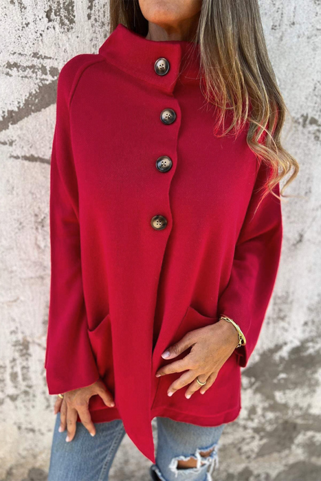 Love Kuza - Scarlet Grace Button Jacket