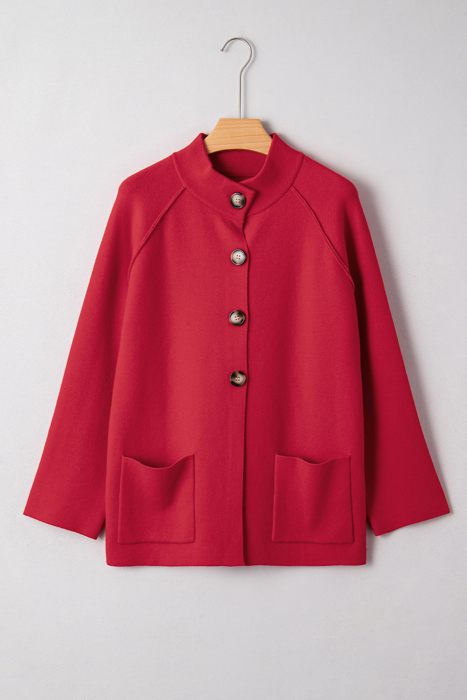 Love Kuza - Scarlet Grace Button Jacket