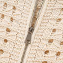  Love Kuza - Soft Breeze Crochet Zip Cardigan