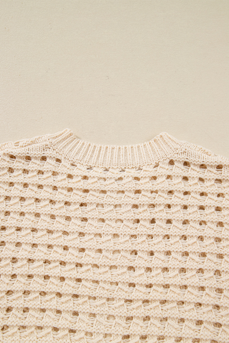 Love Kuza - Soft Breeze Crochet Zip Cardigan