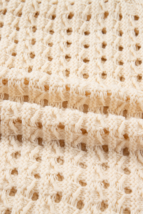 Love Kuza - Soft Breeze Crochet Zip Cardigan