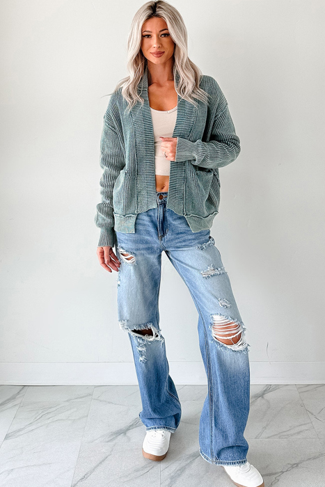 Love Kuza - Misty Bay Chenille Cardigan