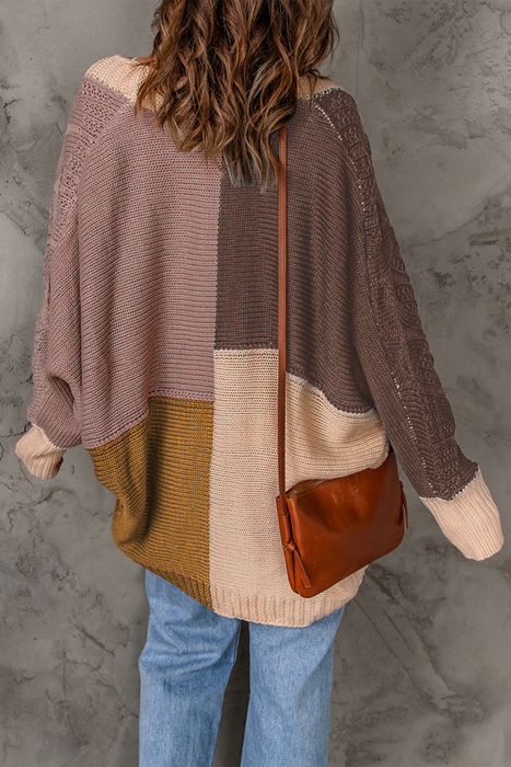 Love Kuza - Rustic Harmony Patchwork Cardigan