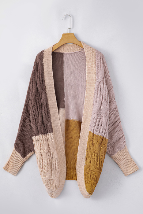 Love Kuza - Rustic Harmony Patchwork Cardigan