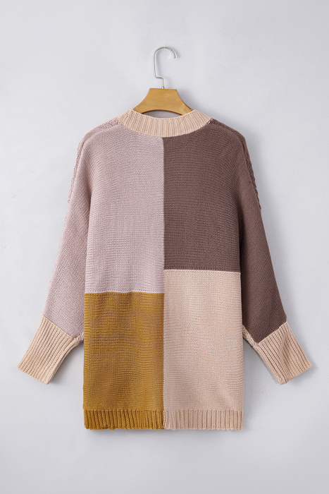 Love Kuza - Rustic Harmony Patchwork Cardigan