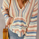 Love Kuza - Coastal Breeze Striped Knit Hoodie
