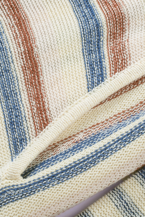 Love Kuza - Coastal Breeze Striped Knit Hoodie