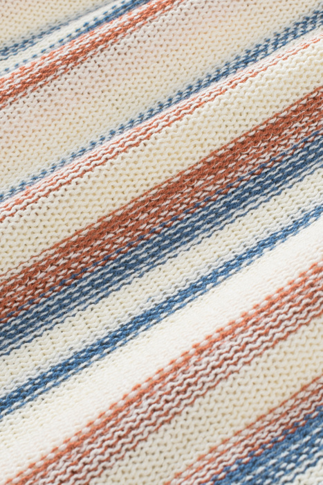 Love Kuza - Coastal Breeze Striped Knit Hoodie