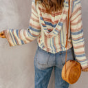  Love Kuza - Coastal Breeze Striped Knit Hoodie