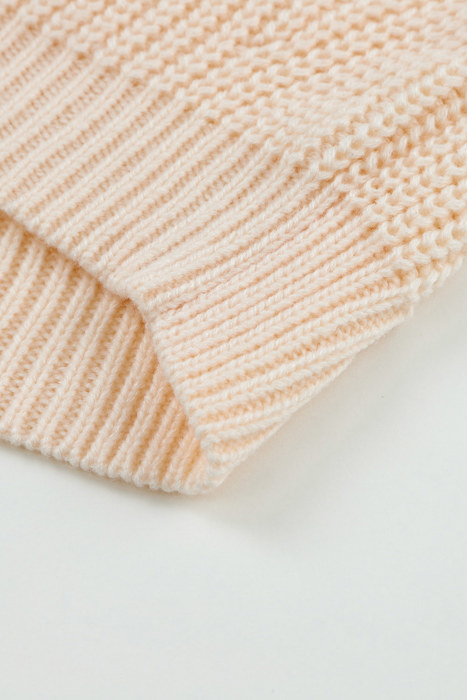 Love Kuza - Diamond Sleeve Pointelle Knit Sweater
