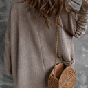  Love Kuza - Cozy Drift Asymmetrical Knit Top