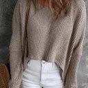  Love Kuza - Cozy Drift Asymmetrical Knit Top