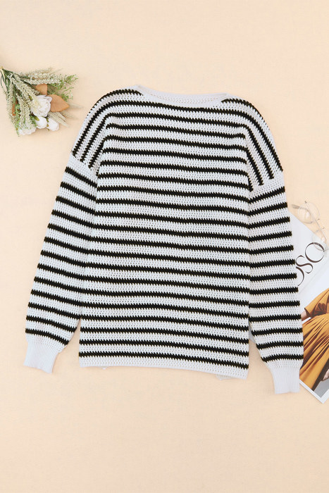 Love Kuza -Metro Pop Stitch Stripe Sweater