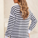  Love Kuza -Metro Pop Stitch Stripe Sweater