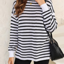  Love Kuza -Metro Pop Stitch Stripe Sweater