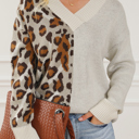  Love Kuza - Wild Grace Contrast Knit Sweater
