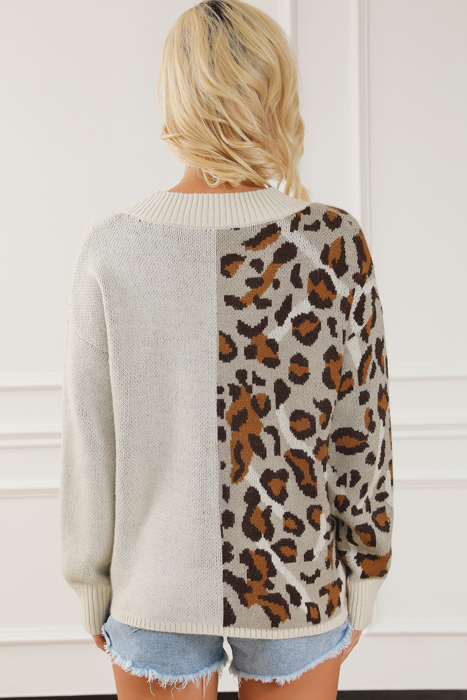 Love Kuza - Wild Grace Contrast Knit Sweater