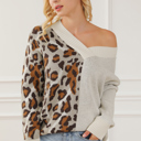  Love Kuza - Wild Grace Contrast Knit Sweater